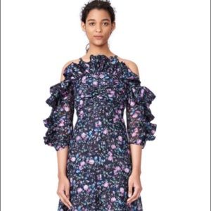 Rebecca Taylor ruby organza floral dress